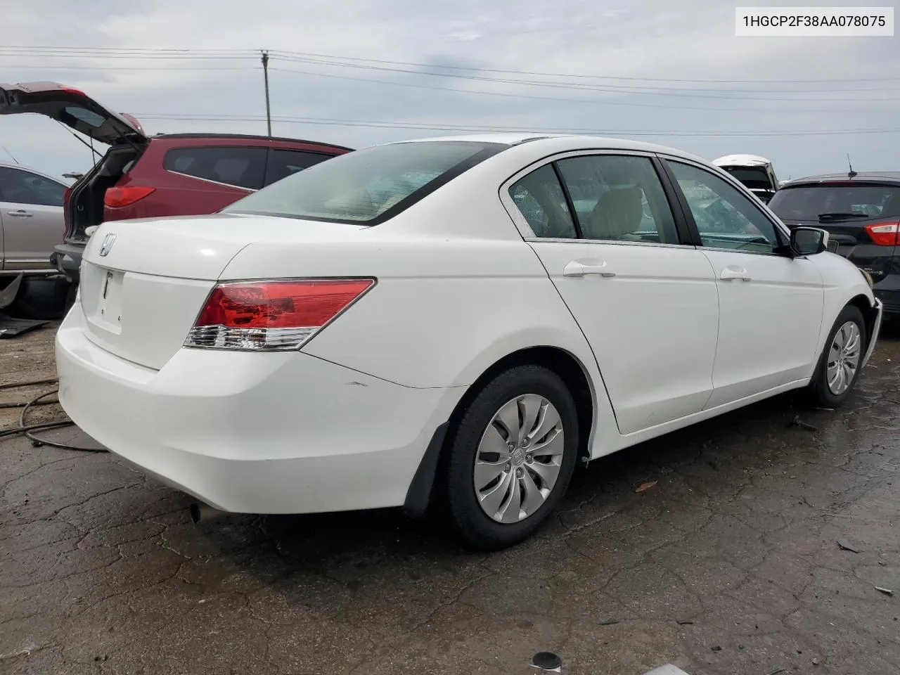 2010 Honda Accord Lx VIN: 1HGCP2F38AA078075 Lot: 70026734