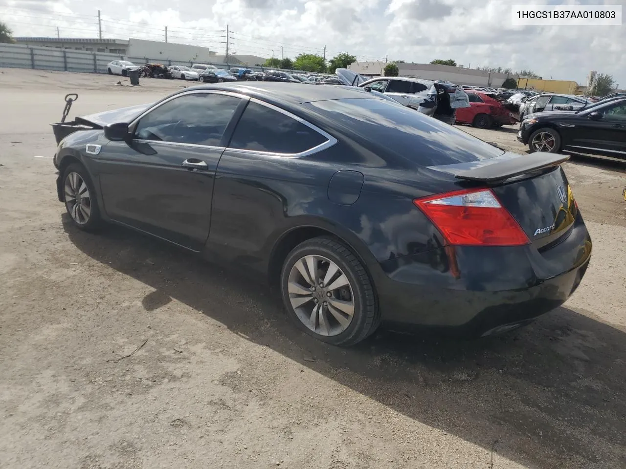 2010 Honda Accord Lx VIN: 1HGCS1B37AA010803 Lot: 70097714