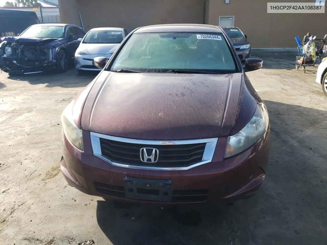 2010 Honda Accord Lxp VIN: 1HGCP2F42AA108387 Lot: 70266344