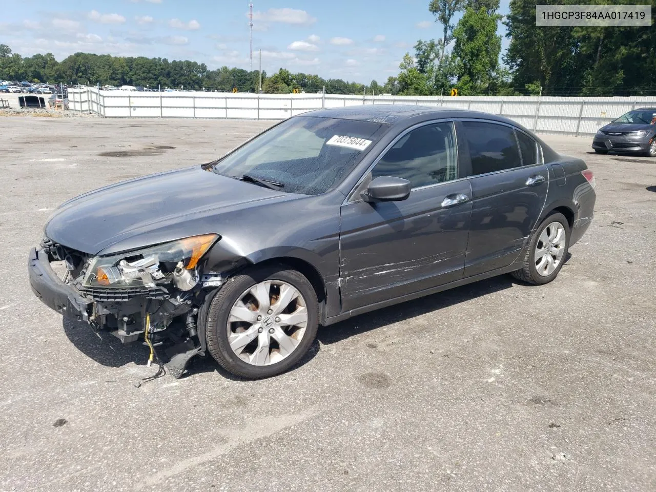 2010 Honda Accord Exl VIN: 1HGCP3F84AA017419 Lot: 70375644