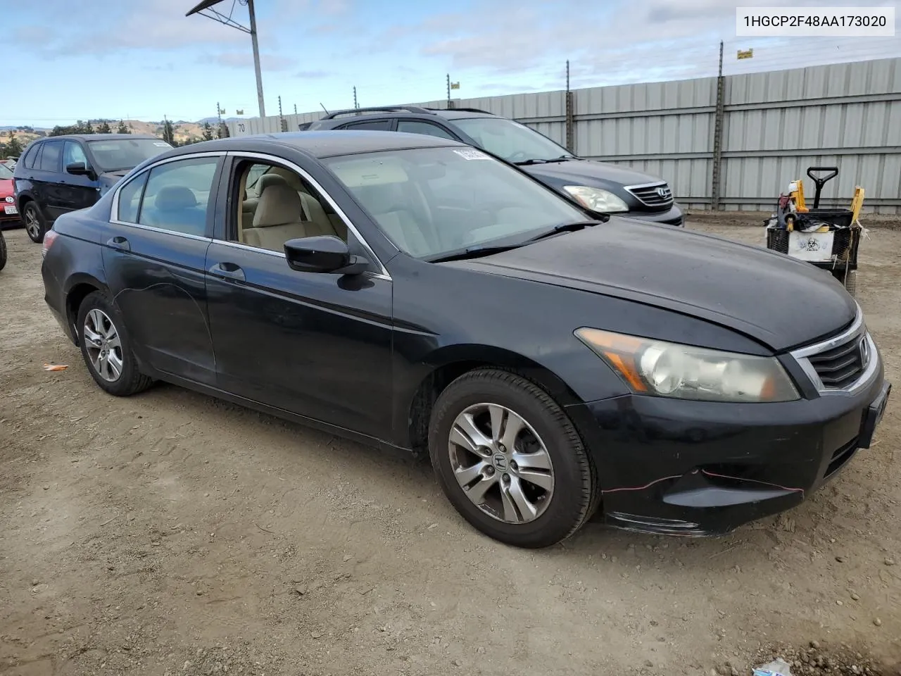 2010 Honda Accord Lxp VIN: 1HGCP2F48AA173020 Lot: 70578514