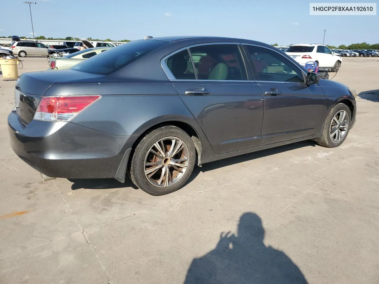 2010 Honda Accord Exl VIN: 1HGCP2F8XAA192610 Lot: 70648234