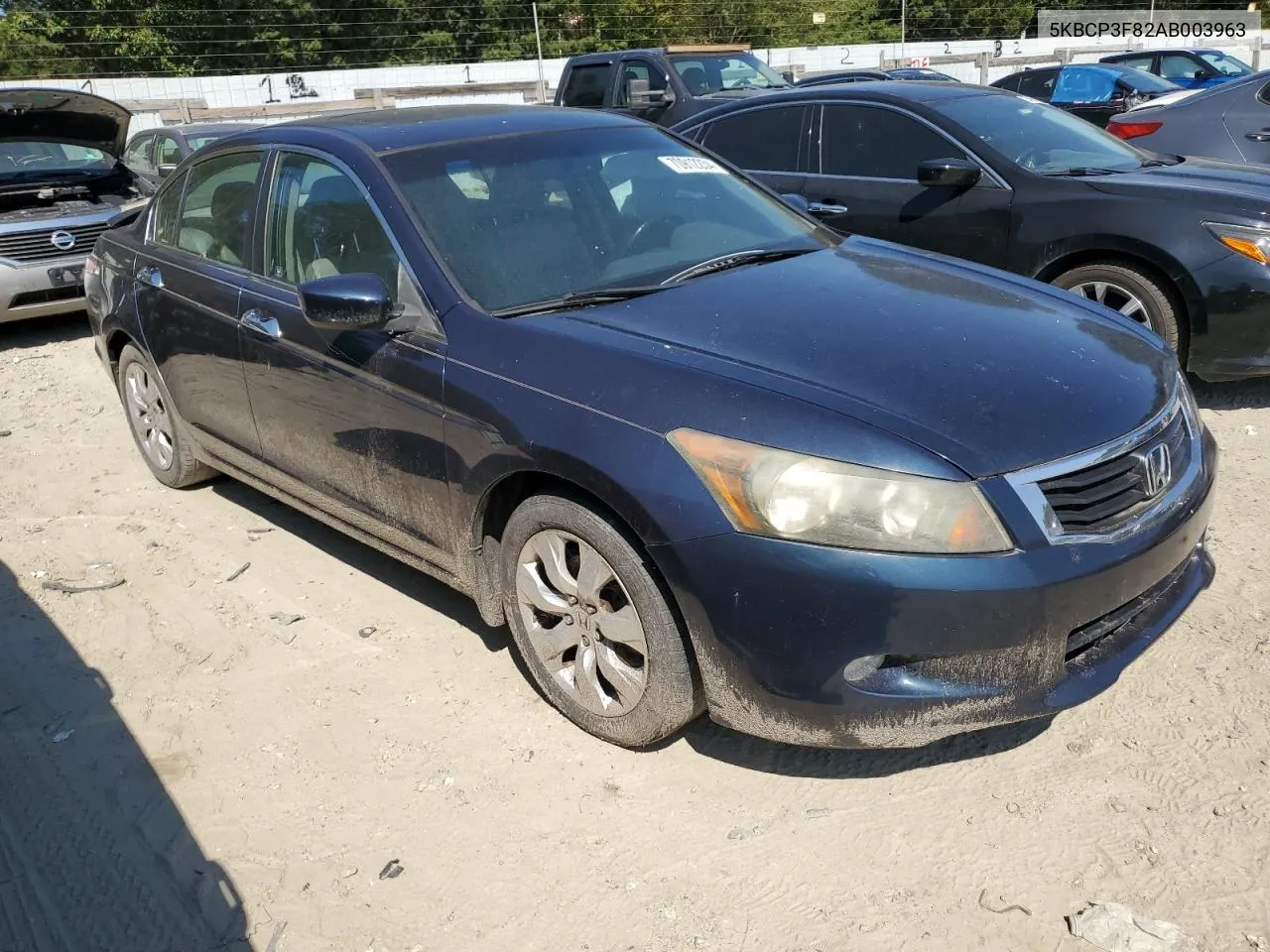 5KBCP3F82AB003963 2010 Honda Accord Exl