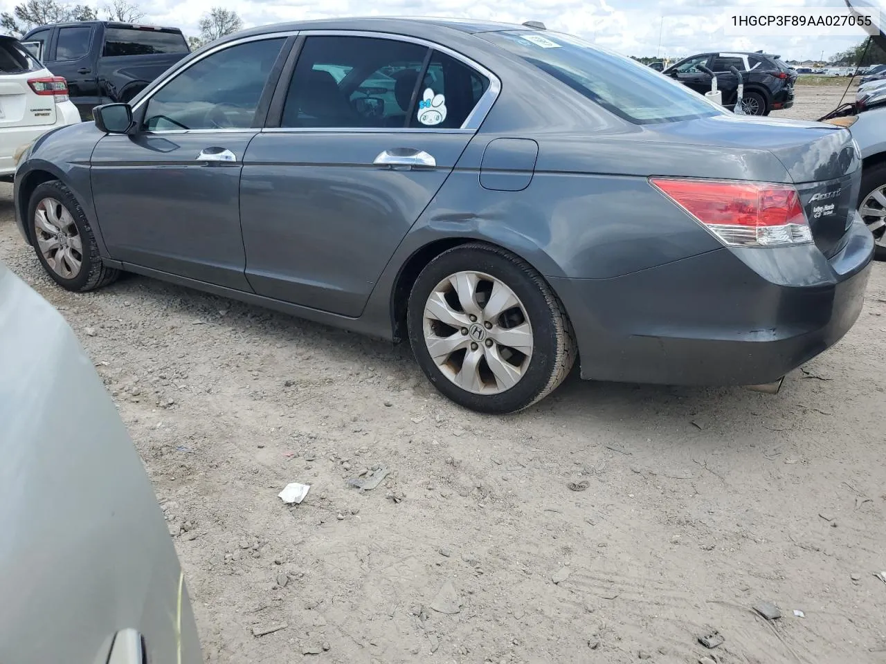 2010 Honda Accord Exl VIN: 1HGCP3F89AA027055 Lot: 71009124