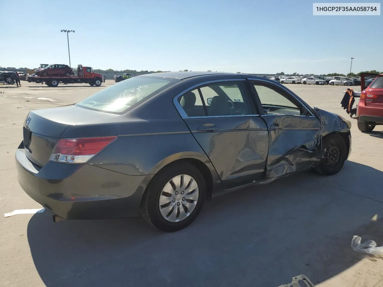 2010 Honda Accord Lx VIN: 1HGCP2F35AA058754 Lot: 71106204