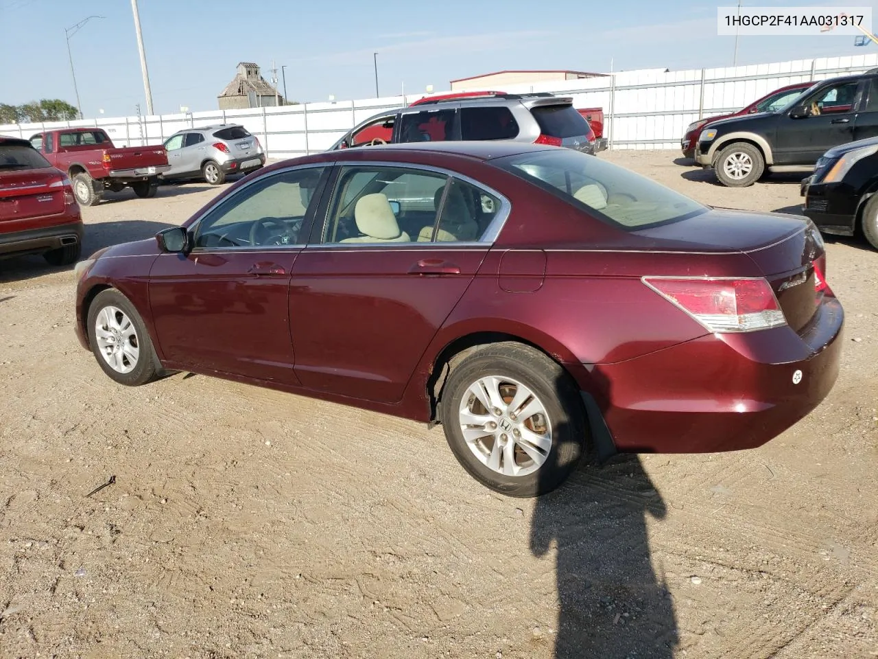 2010 Honda Accord Lxp VIN: 1HGCP2F41AA031317 Lot: 72073704