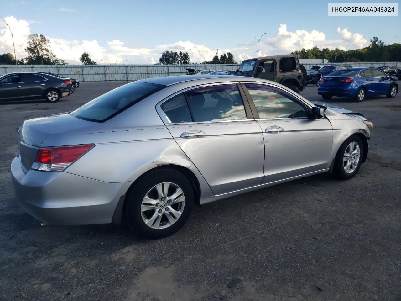 2010 Honda Accord Lxp VIN: 1HGCP2F46AA048324 Lot: 72502564