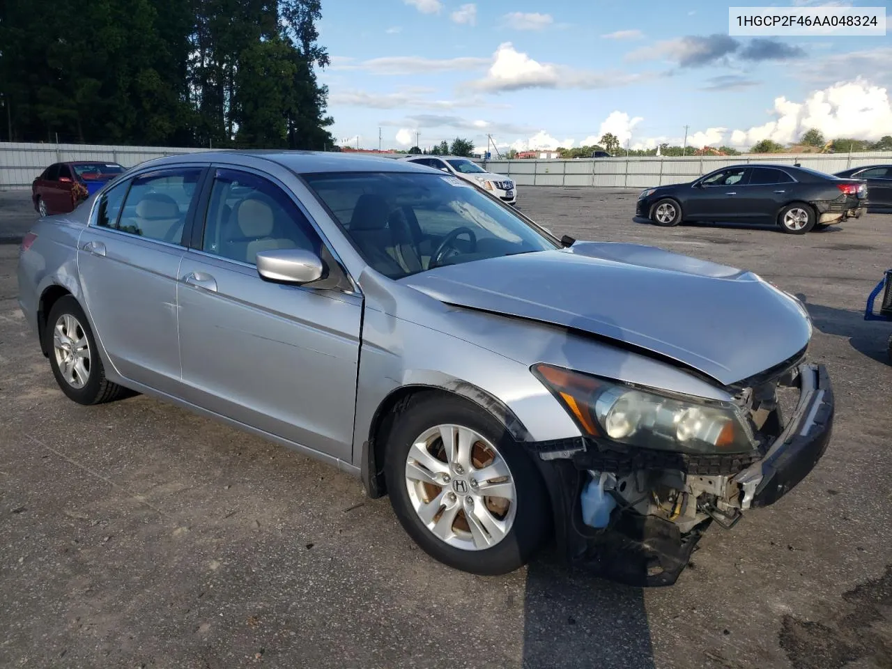 2010 Honda Accord Lxp VIN: 1HGCP2F46AA048324 Lot: 72502564