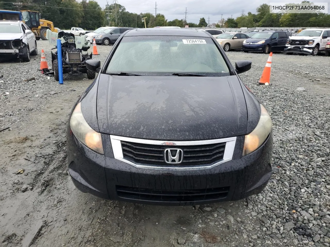 2010 Honda Accord Ex VIN: 1HGCP2F73AA064068 Lot: 72564194