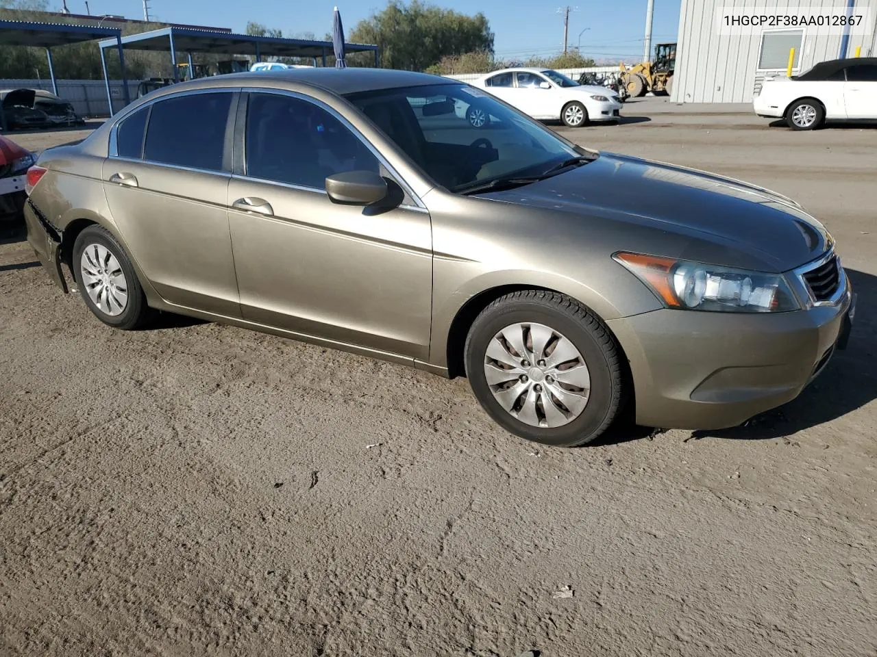 2010 Honda Accord Lx VIN: 1HGCP2F38AA012867 Lot: 72952244