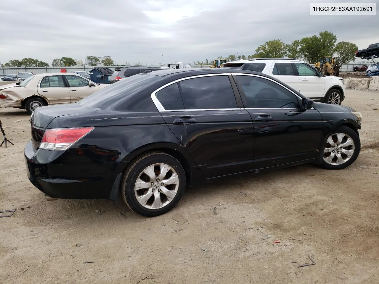 1HGCP2F83AA192691 2010 Honda Accord Exl