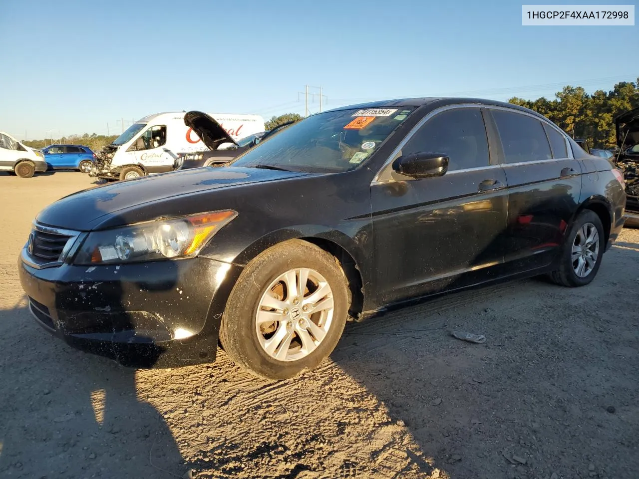 2010 Honda Accord Lxp VIN: 1HGCP2F4XAA172998 Lot: 74115354