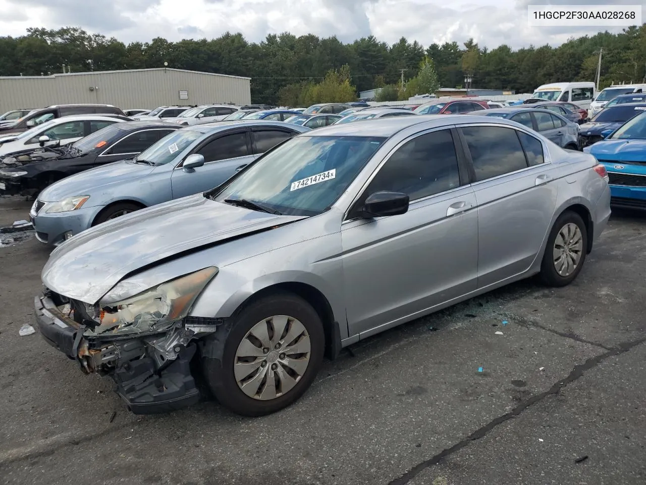 2010 Honda Accord Lx VIN: 1HGCP2F30AA028268 Lot: 74214734