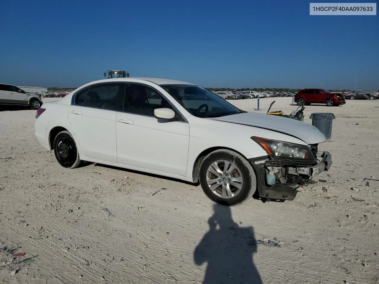 2010 Honda Accord Lxp VIN: 1HGCP2F40AA097633 Lot: 74744504