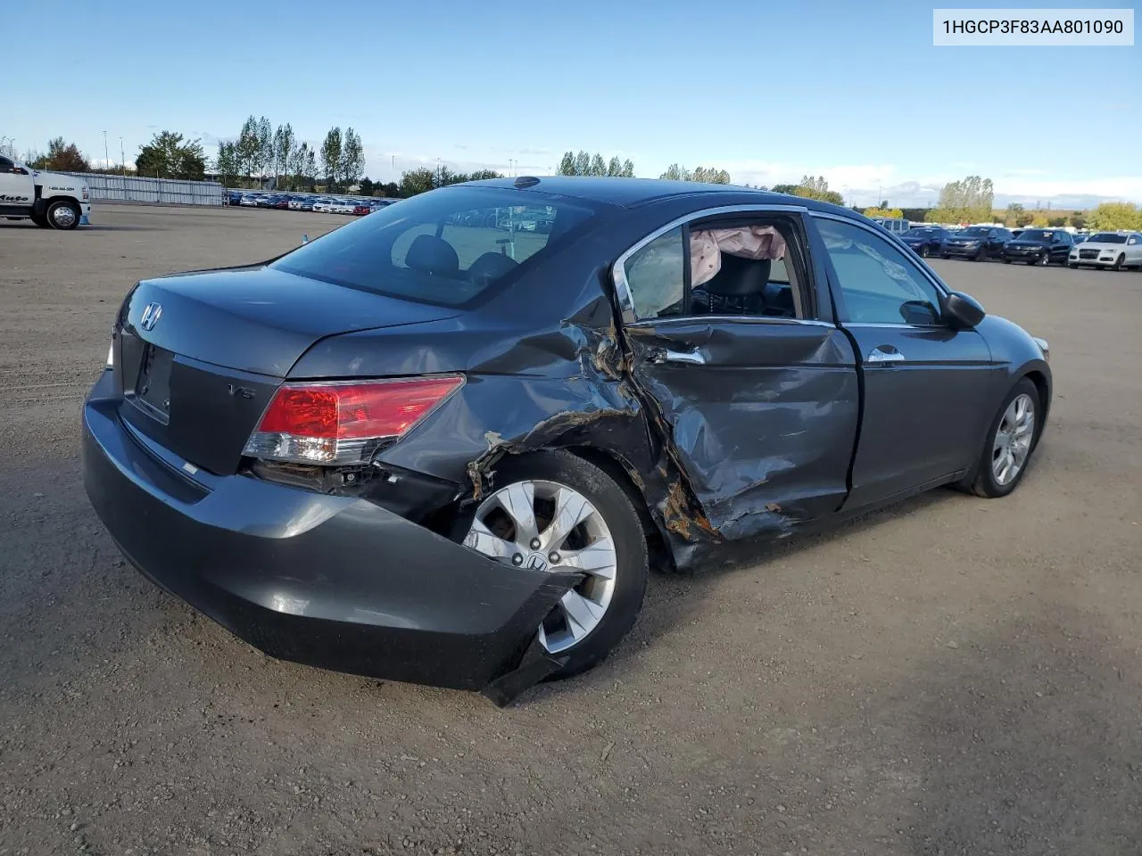 2010 Honda Accord Exl VIN: 1HGCP3F83AA801090 Lot: 75285174