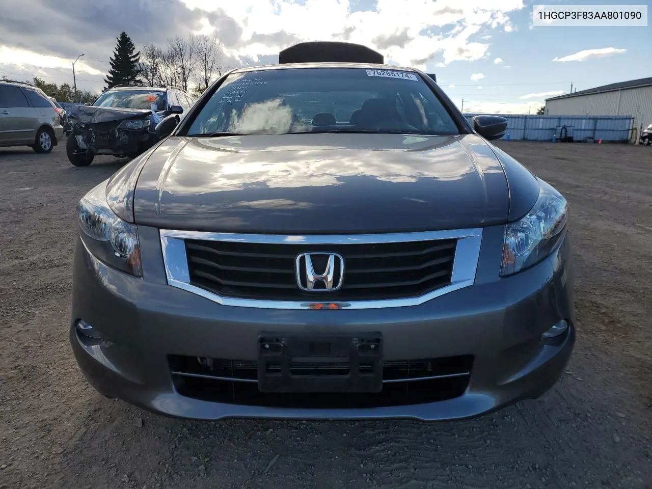 2010 Honda Accord Exl VIN: 1HGCP3F83AA801090 Lot: 75285174