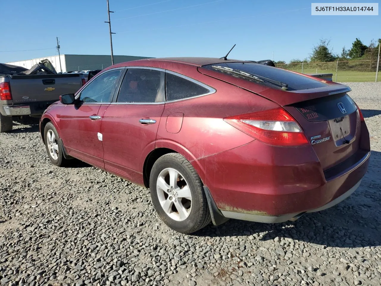 2010 Honda Accord Crosstour Ex VIN: 5J6TF1H33AL014744 Lot: 75422324