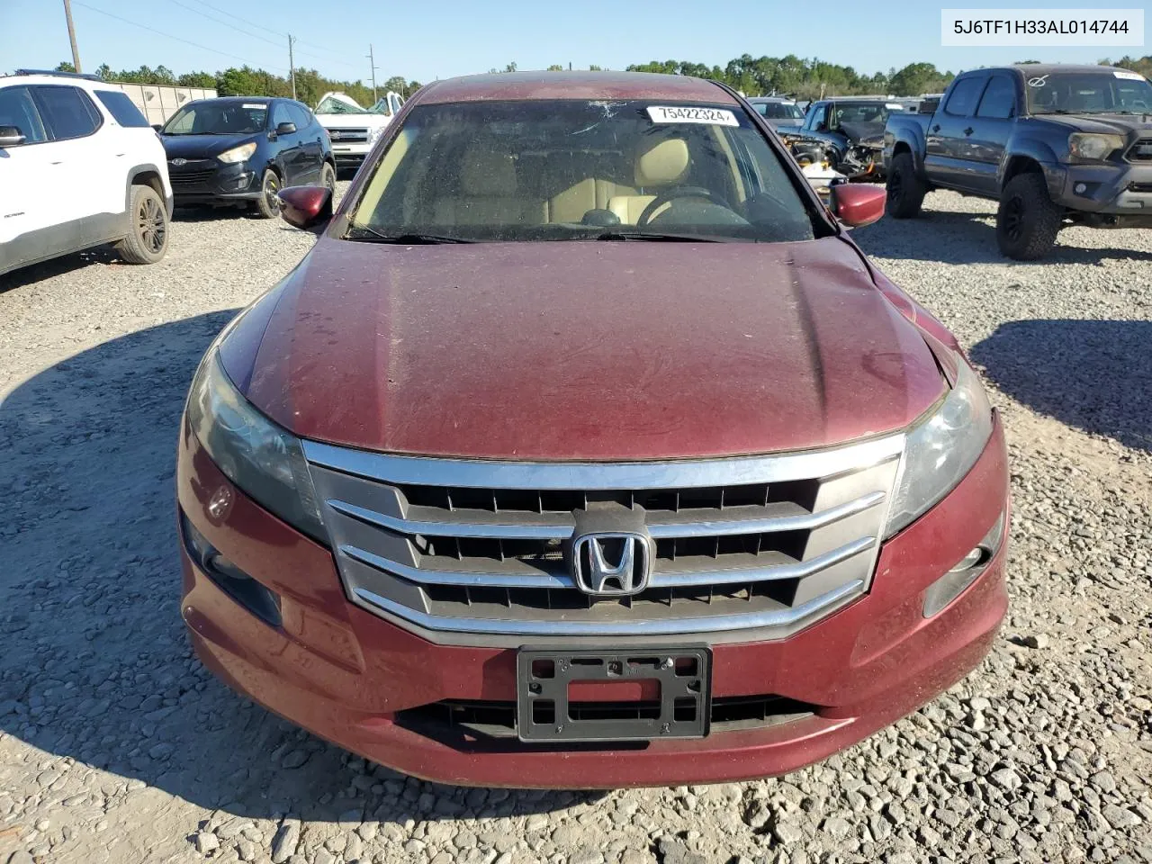 2010 Honda Accord Crosstour Ex VIN: 5J6TF1H33AL014744 Lot: 75422324