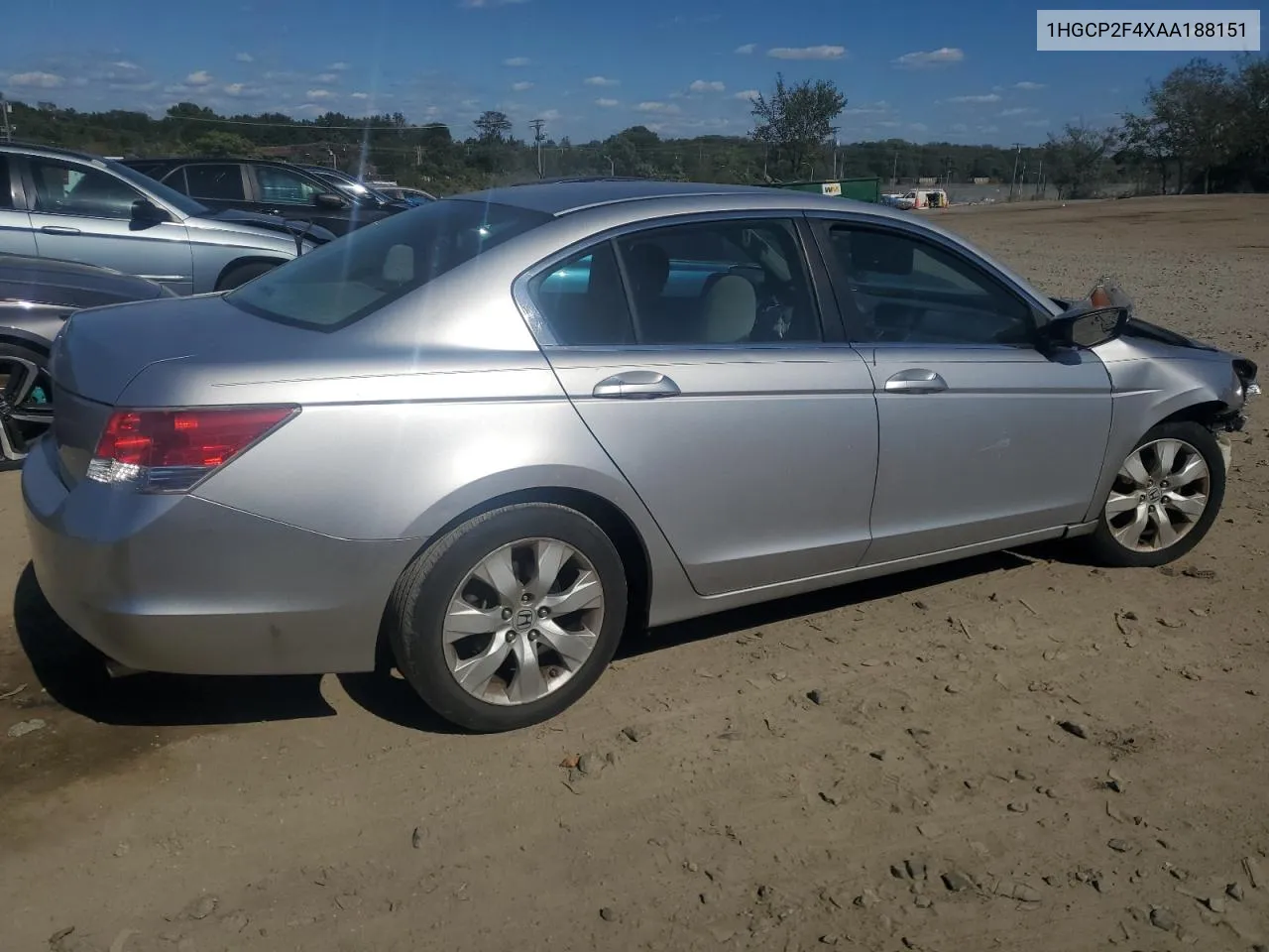 2010 Honda Accord Lxp VIN: 1HGCP2F4XAA188151 Lot: 75441424