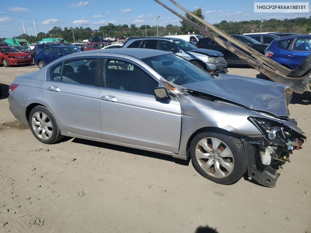 2010 Honda Accord Lxp VIN: 1HGCP2F4XAA188151 Lot: 75441424