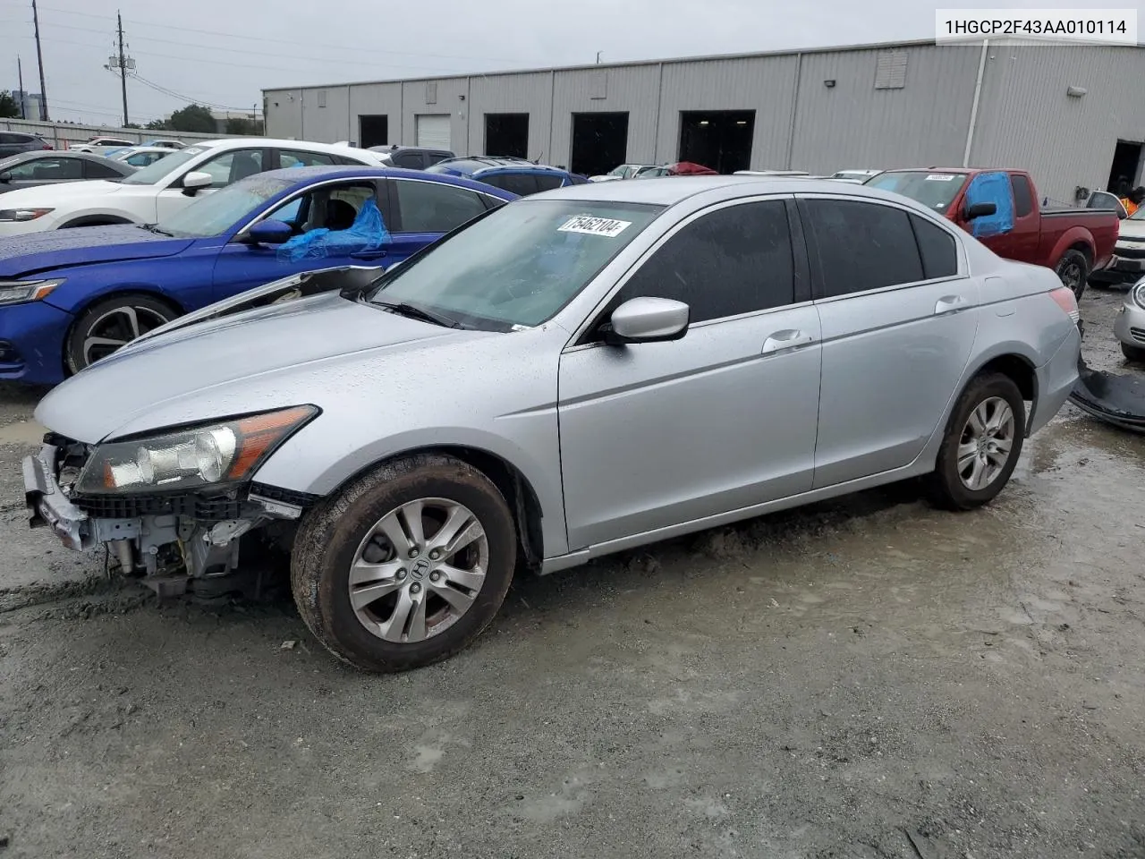 2010 Honda Accord Lxp VIN: 1HGCP2F43AA010114 Lot: 75462104