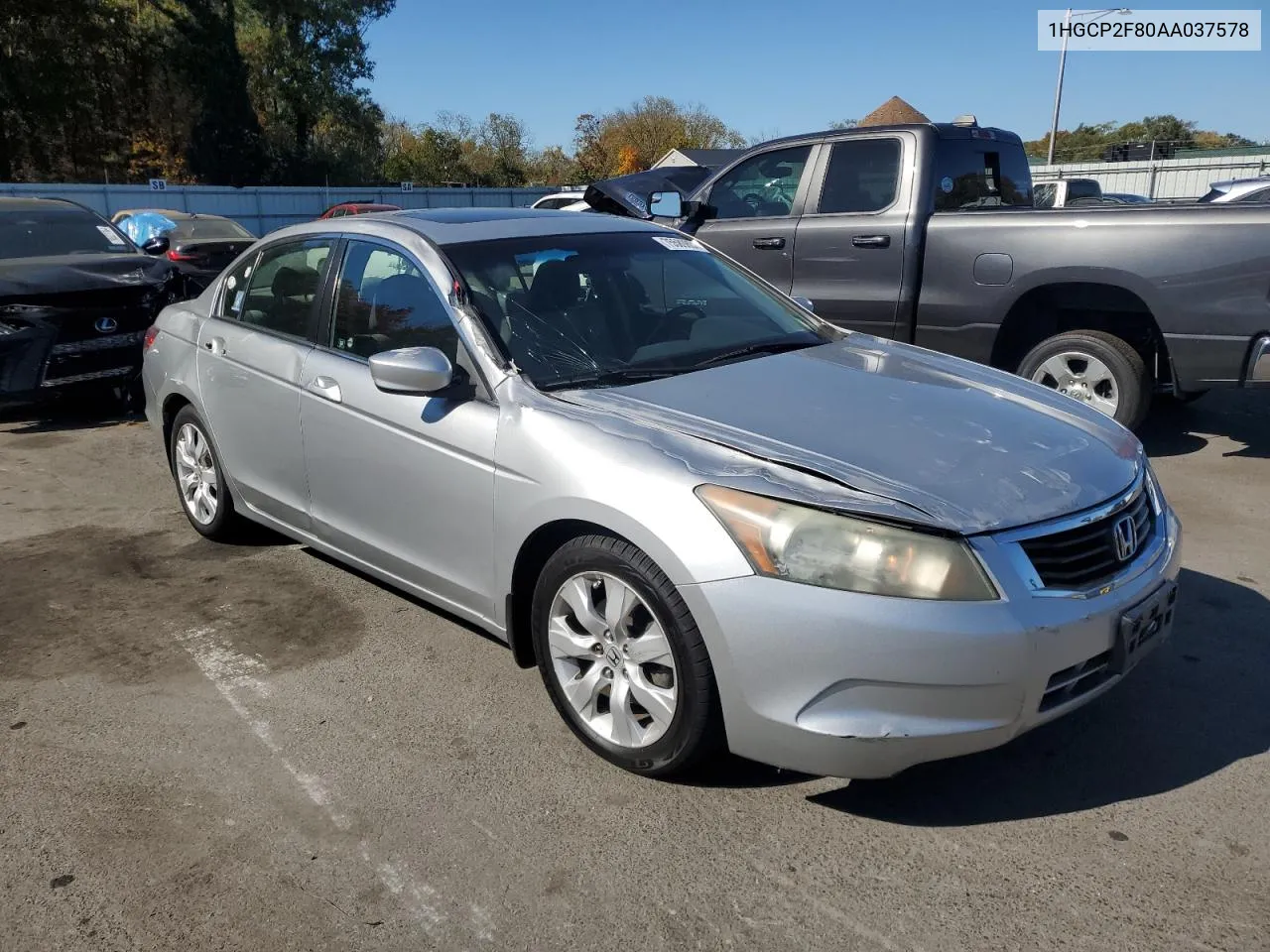 2010 Honda Accord Exl VIN: 1HGCP2F80AA037578 Lot: 75589894