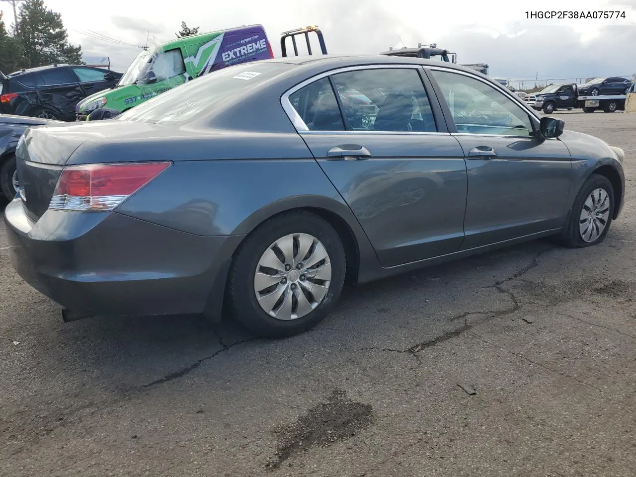 2010 Honda Accord Lx VIN: 1HGCP2F38AA075774 Lot: 75885484