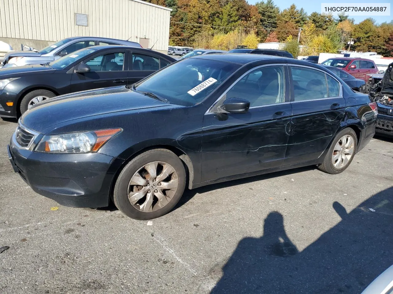 2010 Honda Accord Ex VIN: 1HGCP2F70AA054887 Lot: 76088774