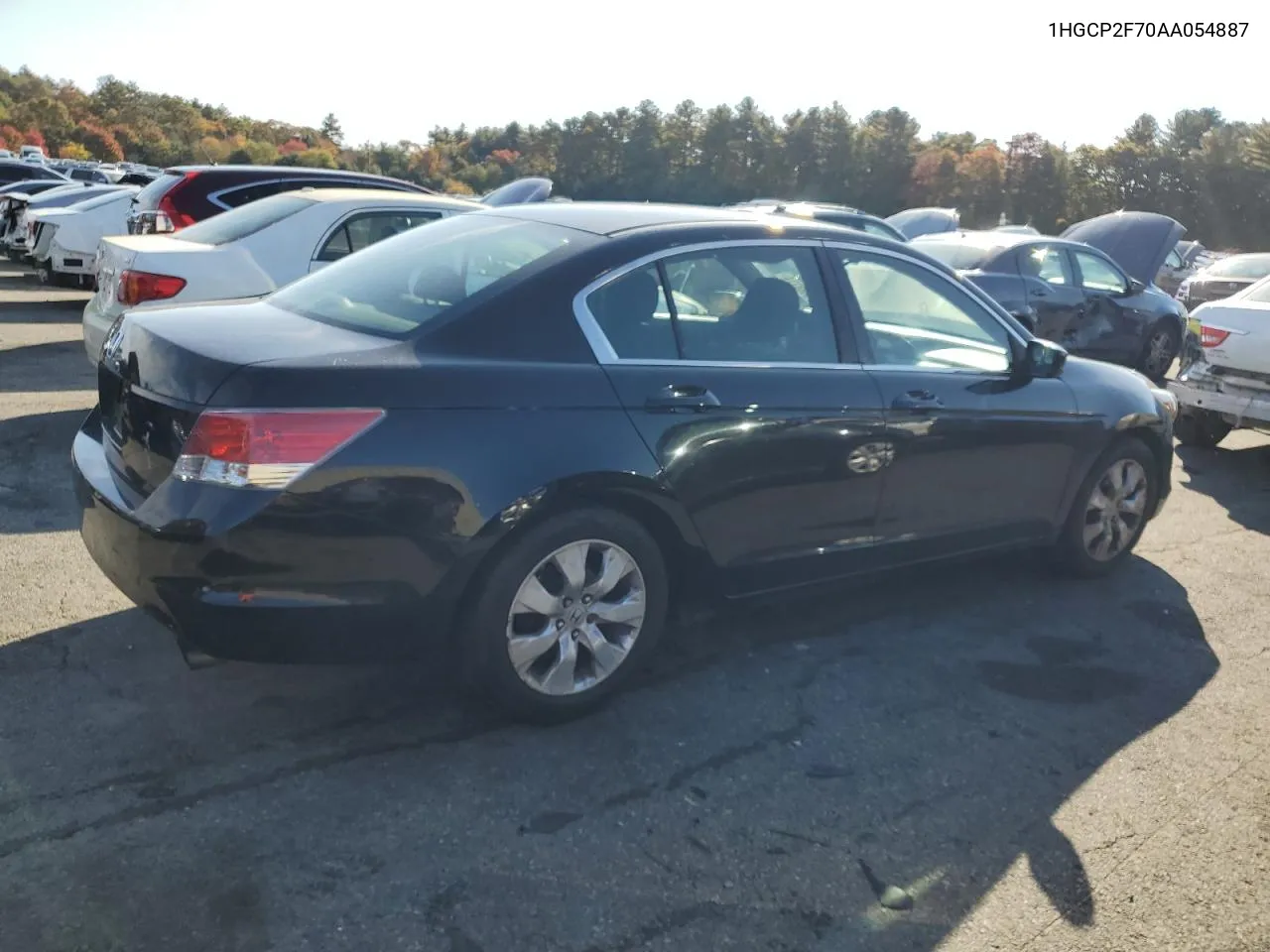 2010 Honda Accord Ex VIN: 1HGCP2F70AA054887 Lot: 76088774