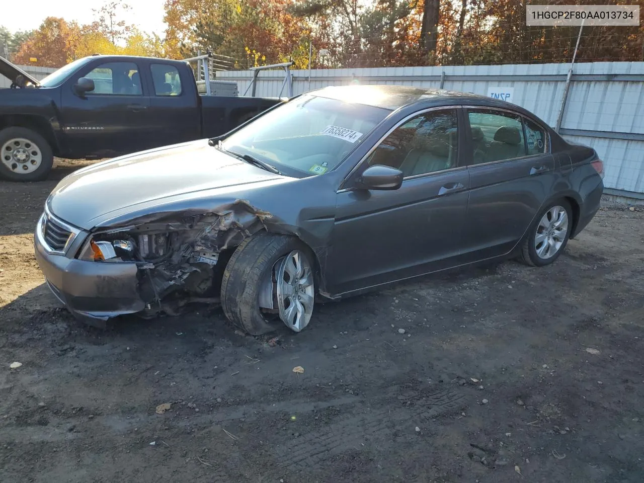 2010 Honda Accord Exl VIN: 1HGCP2F80AA013734 Lot: 76358274