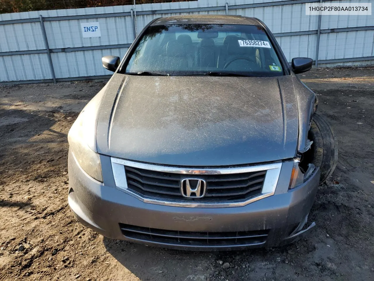 2010 Honda Accord Exl VIN: 1HGCP2F80AA013734 Lot: 76358274