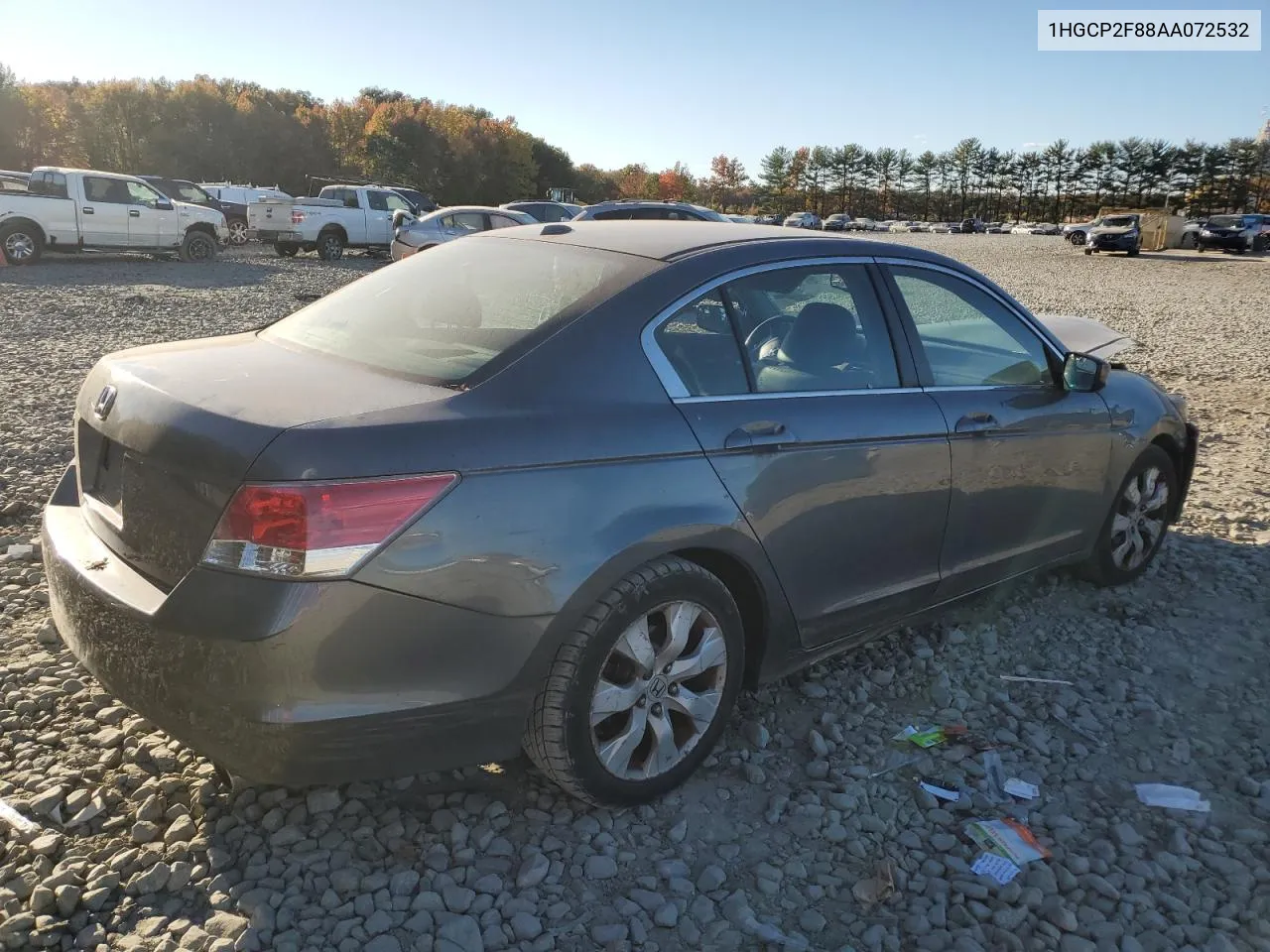 2010 Honda Accord Exl VIN: 1HGCP2F88AA072532 Lot: 76362194