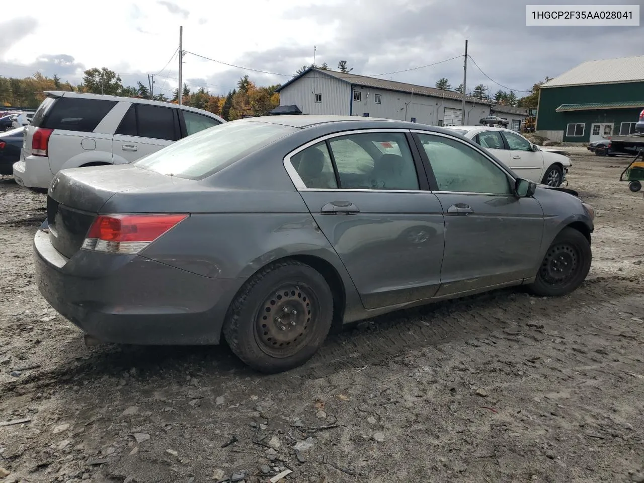 2010 Honda Accord Lx VIN: 1HGCP2F35AA028041 Lot: 76366554