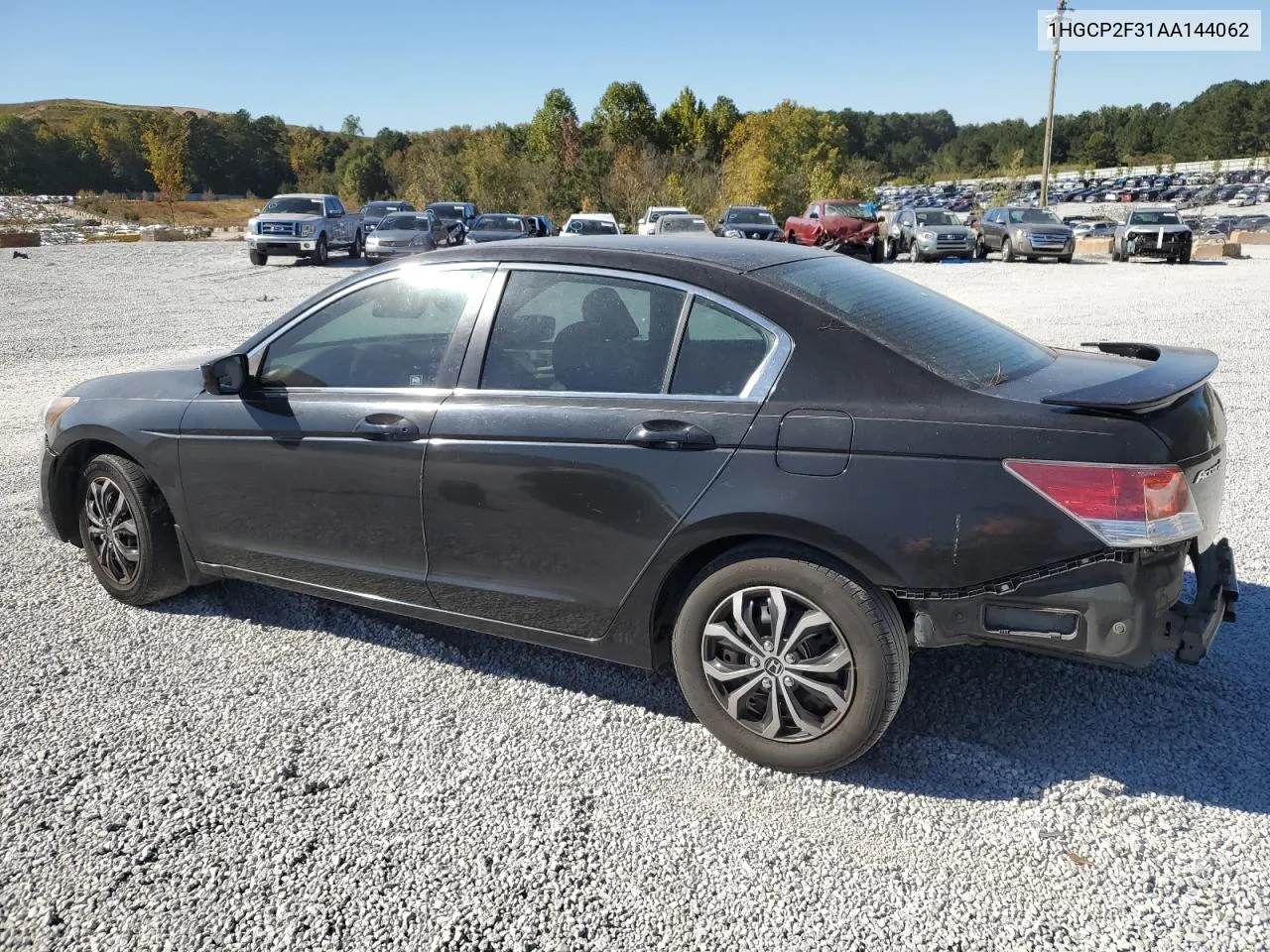 2010 Honda Accord Lx VIN: 1HGCP2F31AA144062 Lot: 76571984