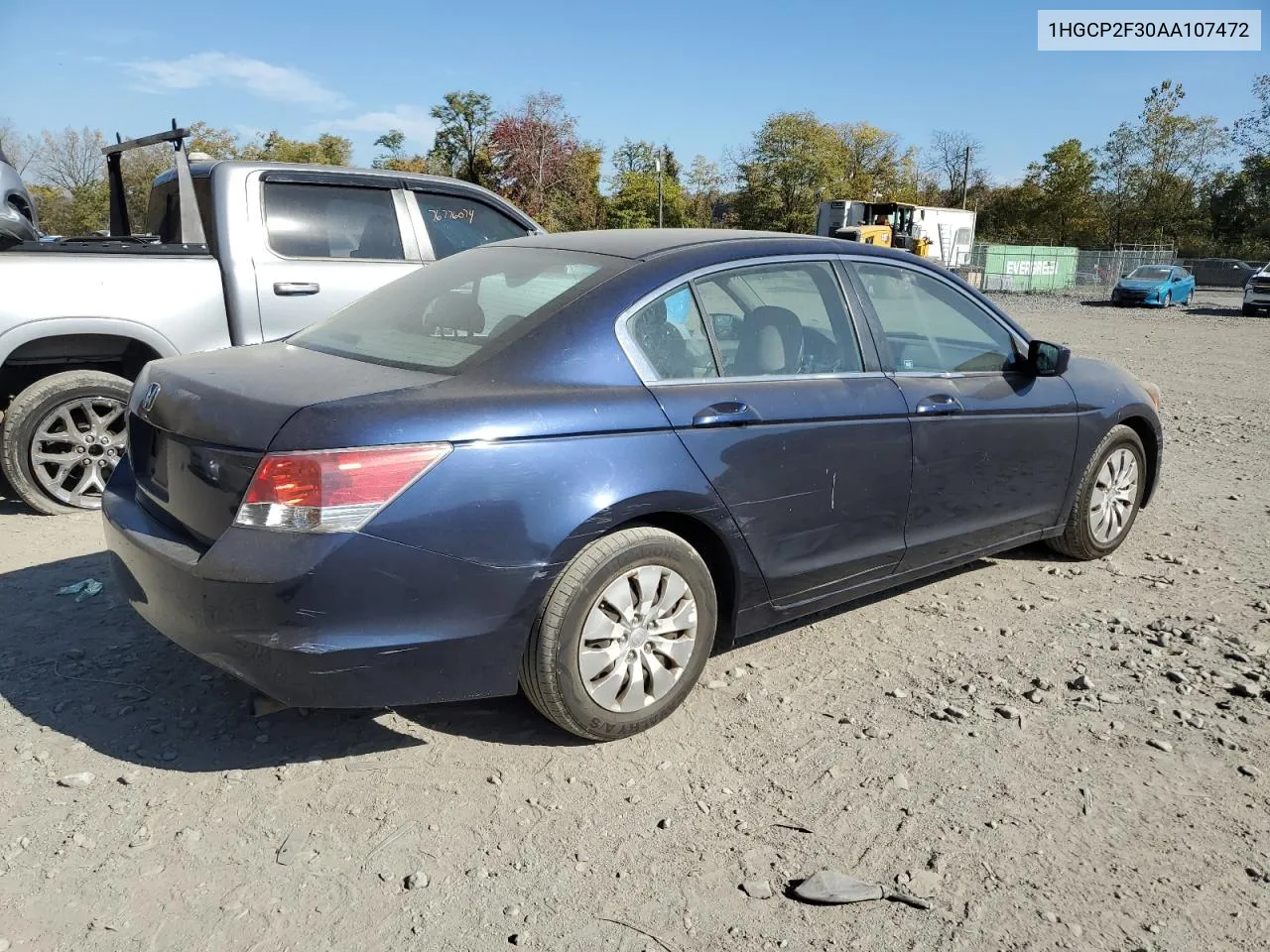 2010 Honda Accord Lx VIN: 1HGCP2F30AA107472 Lot: 76910304