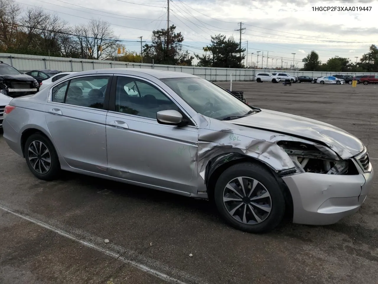 2010 Honda Accord Lx VIN: 1HGCP2F3XAA019447 Lot: 77362374