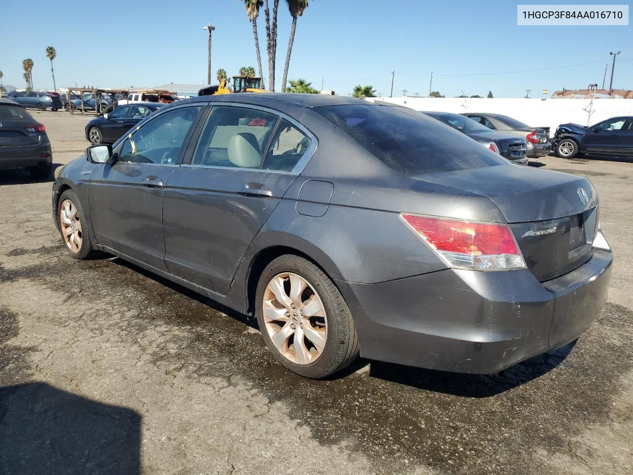 2010 Honda Accord Exl VIN: 1HGCP3F84AA016710 Lot: 77485954