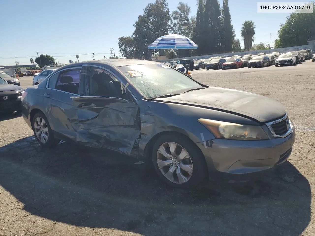 2010 Honda Accord Exl VIN: 1HGCP3F84AA016710 Lot: 77485954