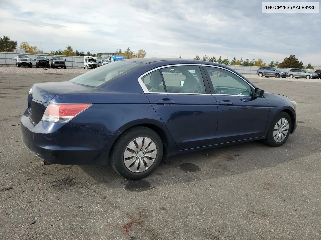 2010 Honda Accord Lx VIN: 1HGCP2F36AA088930 Lot: 77537894