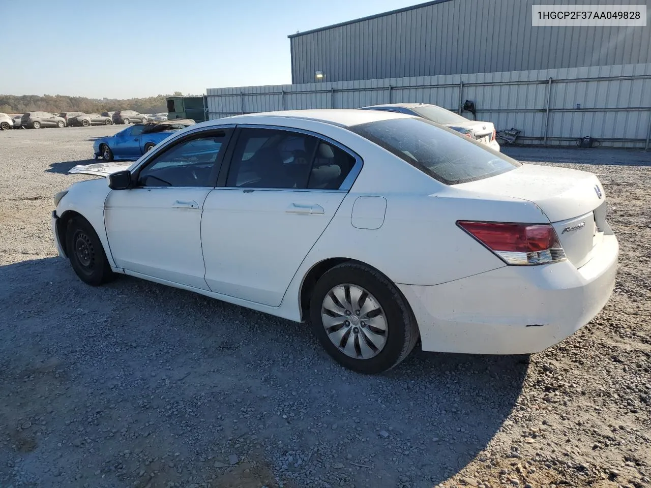 2010 Honda Accord Lx VIN: 1HGCP2F37AA049828 Lot: 77857364