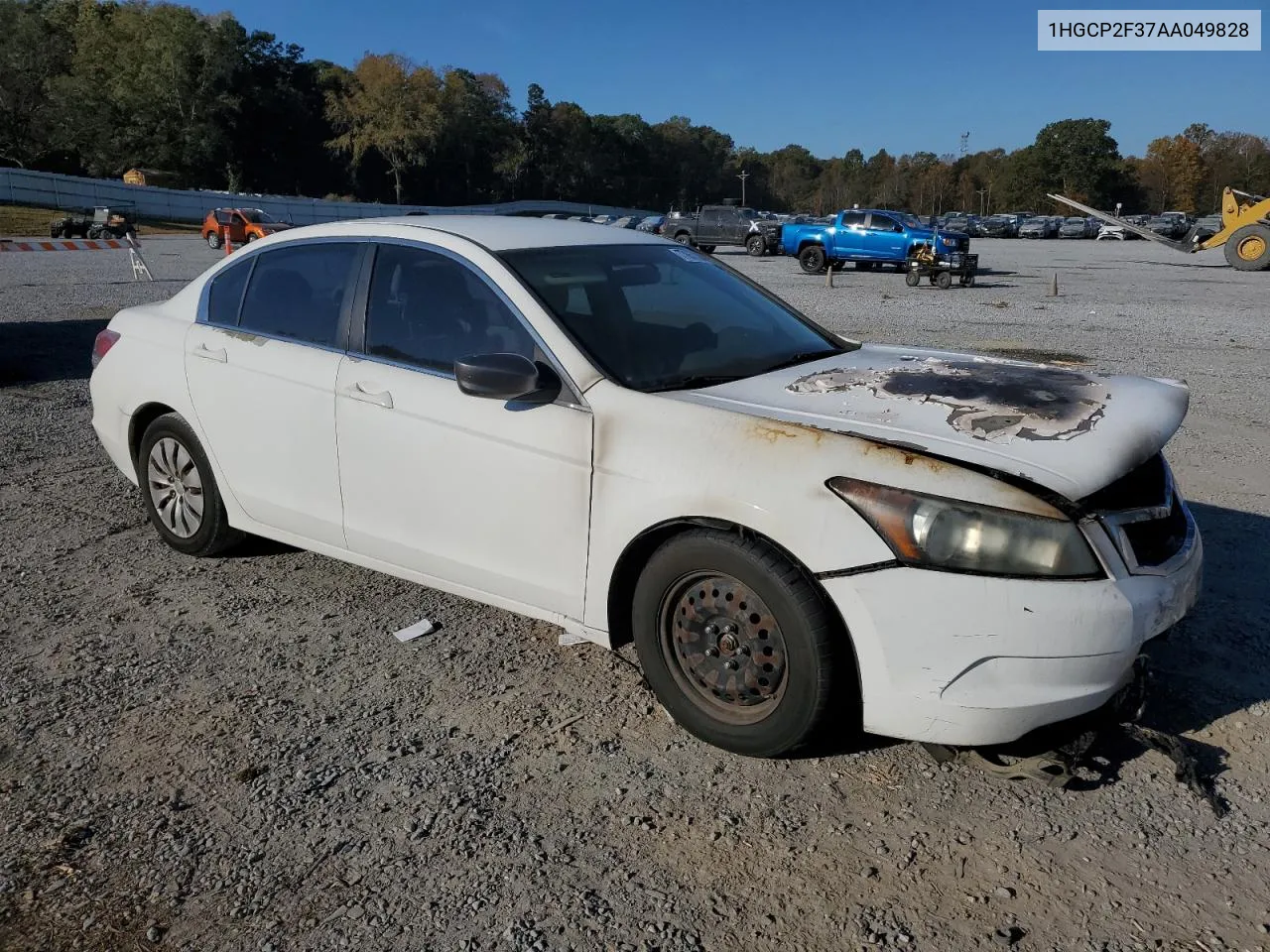 2010 Honda Accord Lx VIN: 1HGCP2F37AA049828 Lot: 77857364