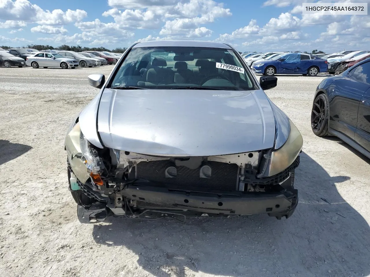 2010 Honda Accord Lxp VIN: 1HGCP2F45AA164372 Lot: 77990034