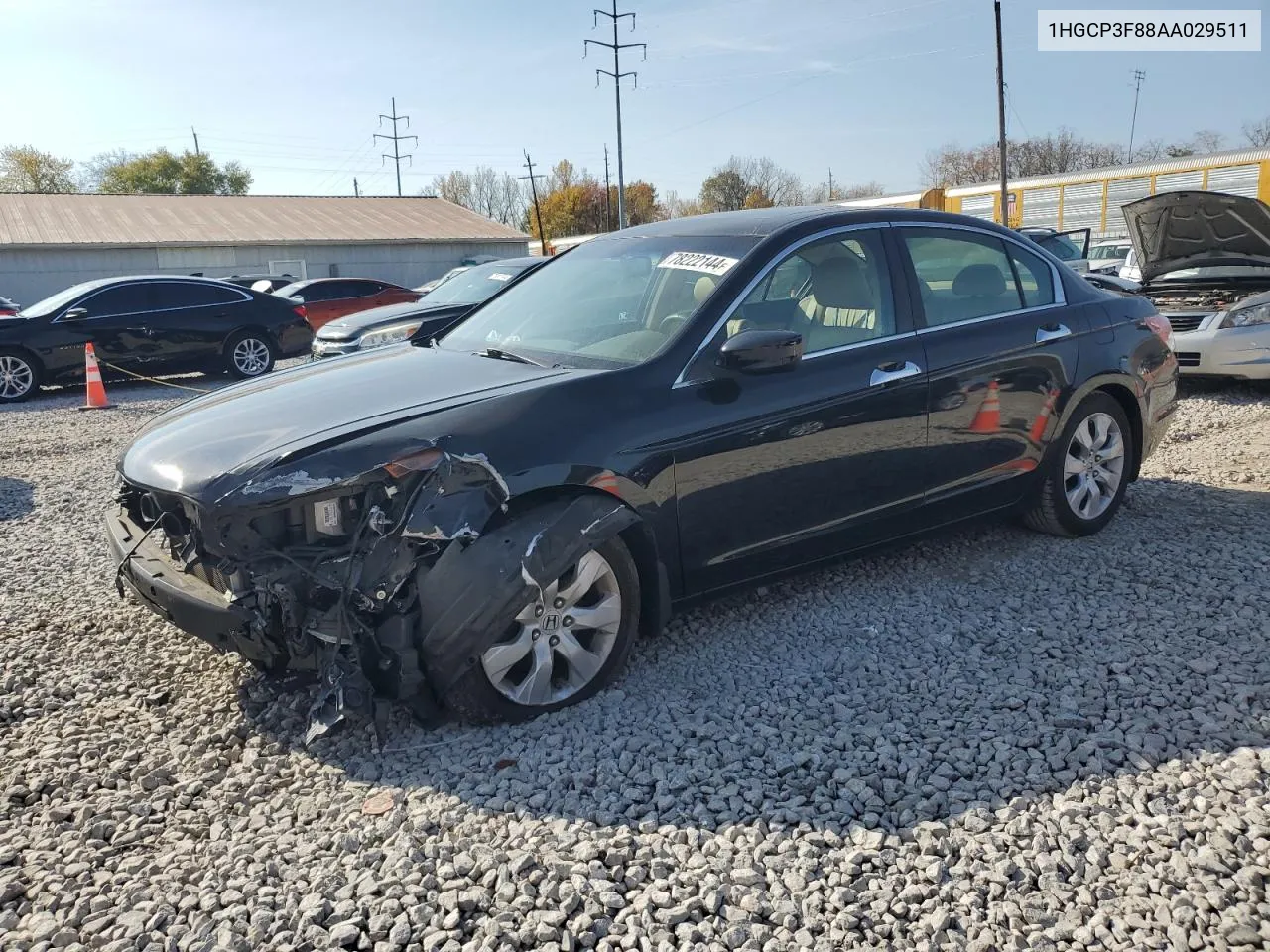 2010 Honda Accord Exl VIN: 1HGCP3F88AA029511 Lot: 78222144