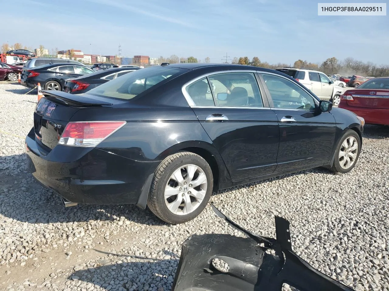 2010 Honda Accord Exl VIN: 1HGCP3F88AA029511 Lot: 78222144