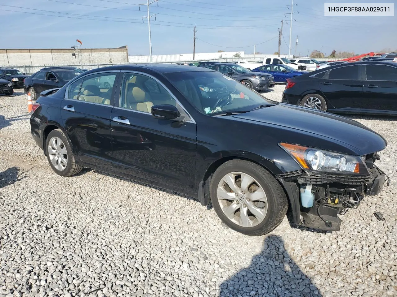 2010 Honda Accord Exl VIN: 1HGCP3F88AA029511 Lot: 78222144