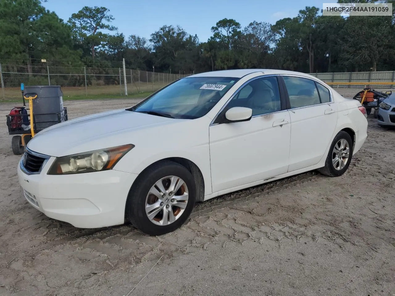 2010 Honda Accord Lxp VIN: 1HGCP2F44AA191059 Lot: 78667944