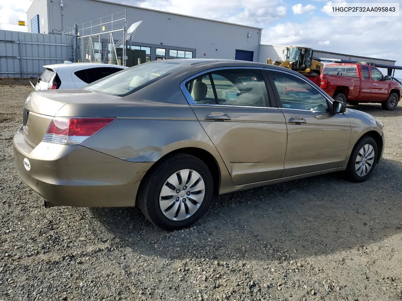 2010 Honda Accord Lx VIN: 1HGCP2F32AA095843 Lot: 78720454