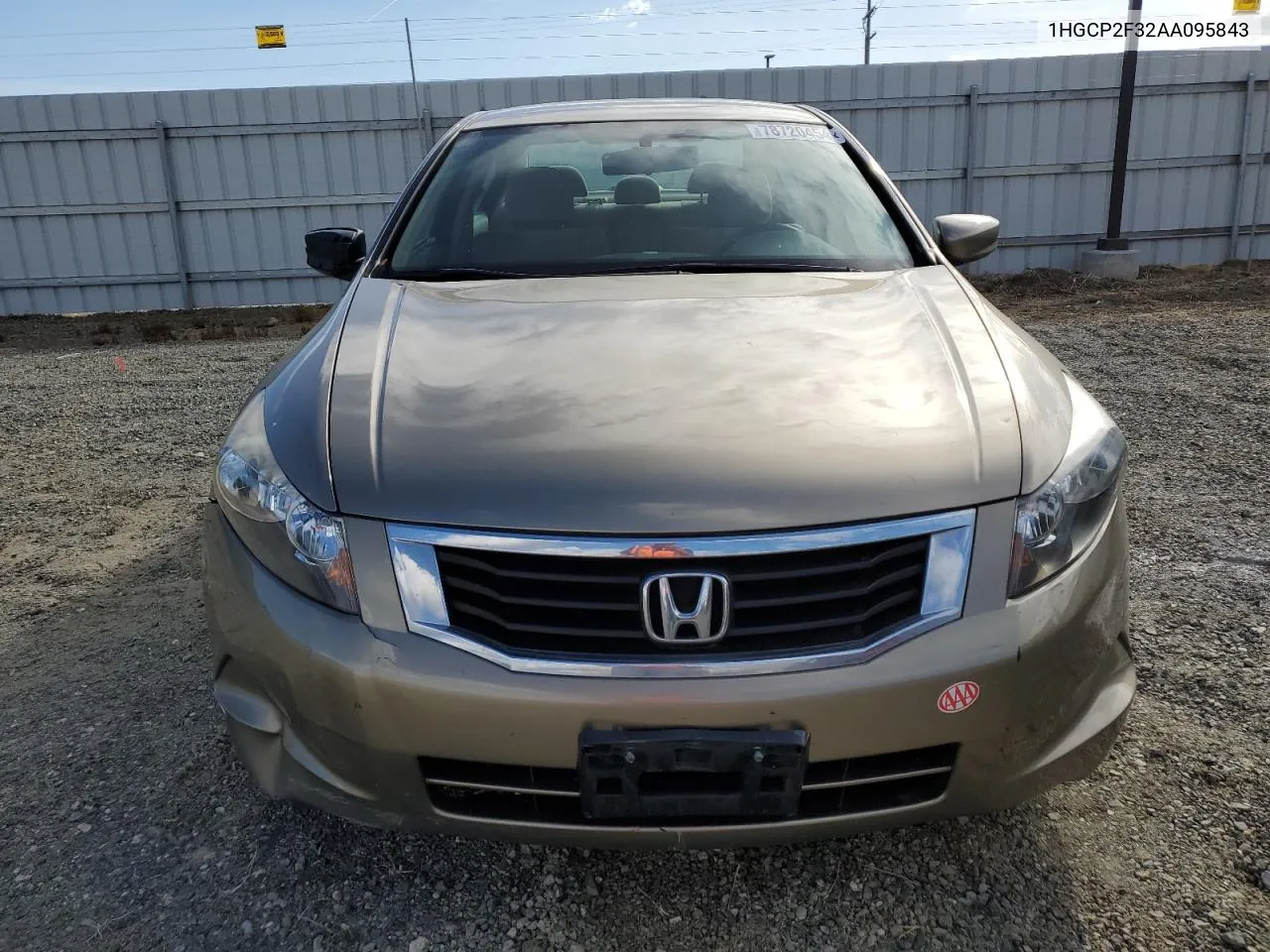 2010 Honda Accord Lx VIN: 1HGCP2F32AA095843 Lot: 78720454