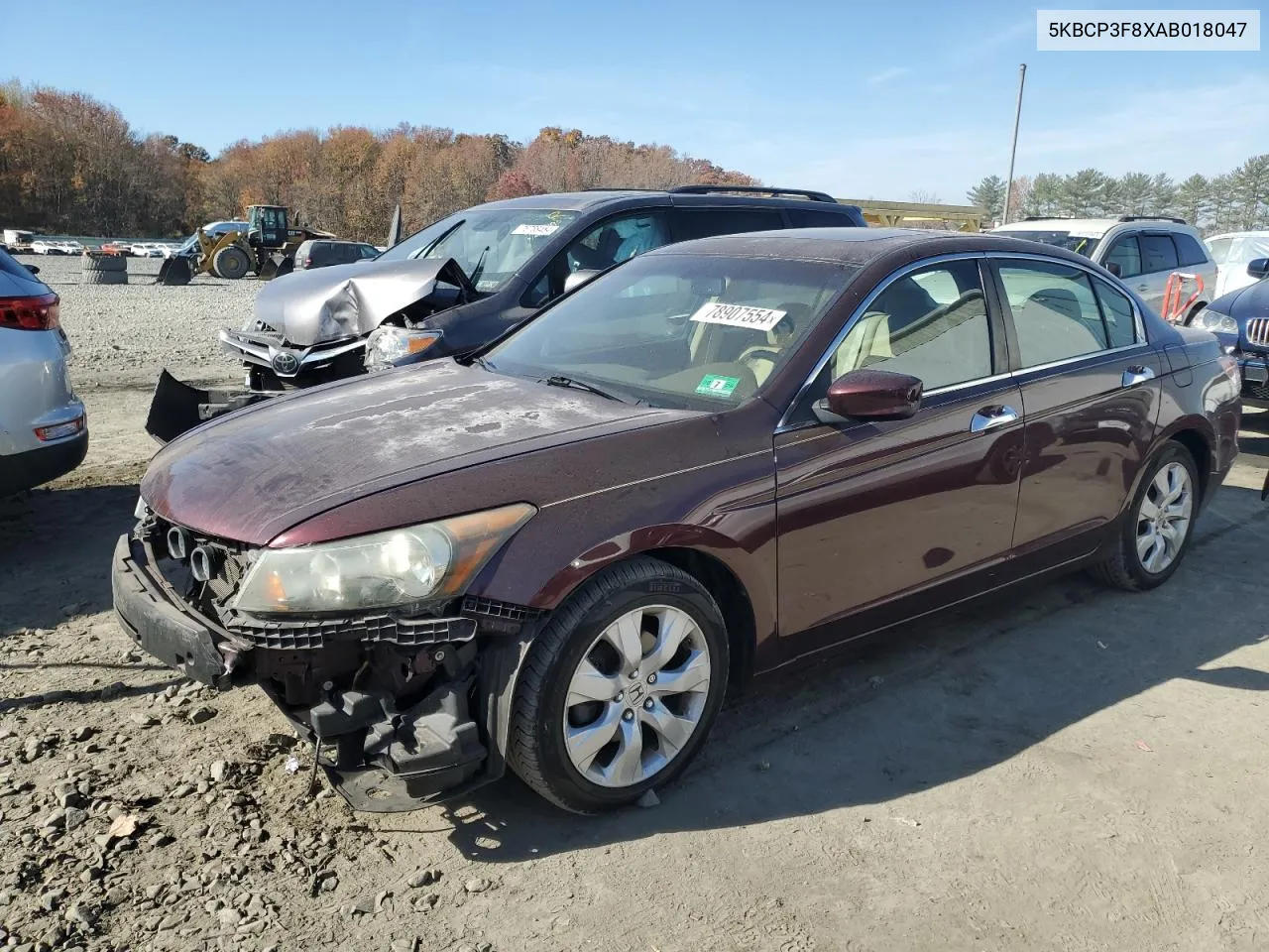 2010 Honda Accord Exl VIN: 5KBCP3F8XAB018047 Lot: 78907554