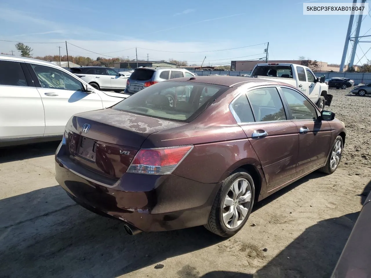 2010 Honda Accord Exl VIN: 5KBCP3F8XAB018047 Lot: 78907554